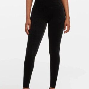 Spanx Black Velvet Leggings